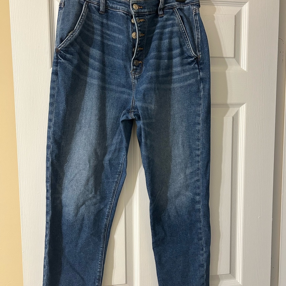 Women’s Blue “Mom” Jeans